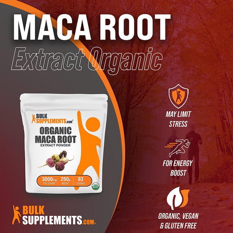 BULKSUPPLEMENTS Organic Maca Root Extract Powder 250Gr.