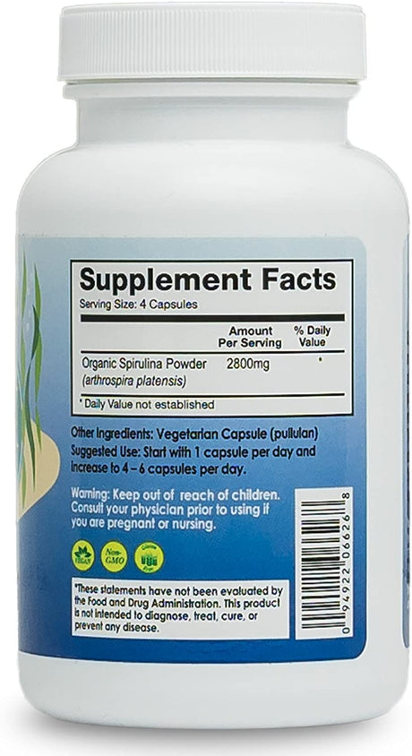Perfect Supplements Spirulina 120 Capsulas