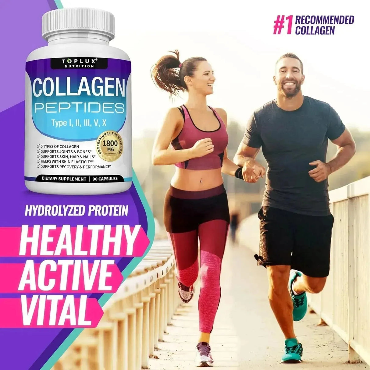 TOPLUX - Toplux Multi Collagen Peptides 1800Mg. 90 Capsulas 2 Pack - The Red Vitamin MX - Suplementos Alimenticios - {{ shop.shopifyCountryName }}