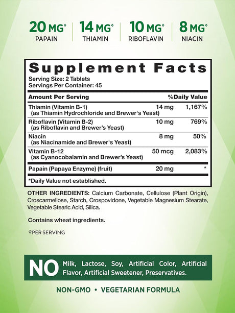 Nature's Truth Vitamin B Complex Plus B12 90 Tabletas
