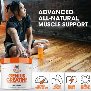 The Genius Brand Micronized Creatine Monohydrate Powder 170Gr.