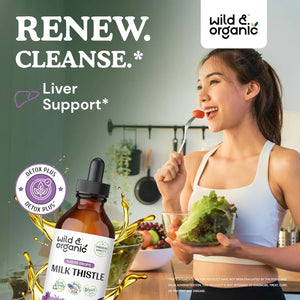 WILD & ORGANIC - Wild & Organic Milk Thistle Extract Drops 4 Fl.Oz. - The Red Vitamin MX - Suplementos Alimenticios - {{ shop.shopifyCountryName }}