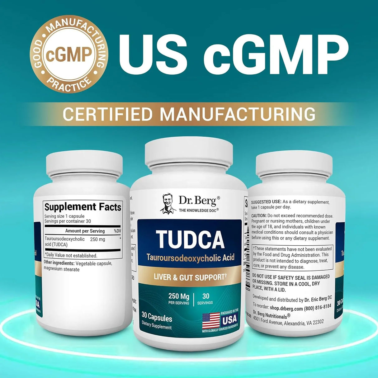 DR. BERG - Dr. Berg TUDCA 30 Capsulas - The Red Vitamin MX - Suplementos Alimenticios - {{ shop.shopifyCountryName }}