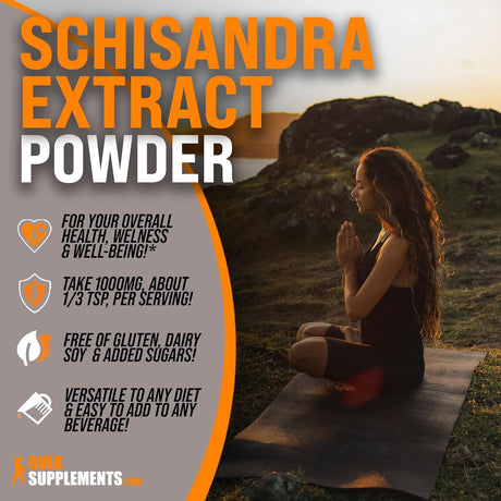 Bulk Supplements Schisandra Extract Powder 500Gr.