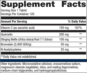 METAGENICS - Metagenics Sinuplex Healthy Respiratory Support 120 Tabletas - The Red Vitamin MX - Suplementos Alimenticios - {{ shop.shopifyCountryName }}