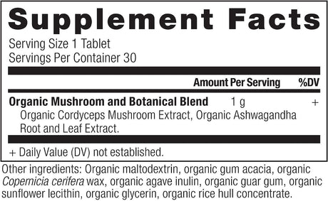 Ancient Nutrition Organic Cordyceps 30 Tabletas