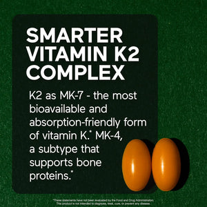 SMARTER NUTRITION - Smarter Nutrition Vegan Vitamin D3 5000 IU + Vitamin K2 1100mcg 60 Capsulas Blandas - The Red Vitamin MX - Suplementos Alimenticios - {{ shop.shopifyCountryName }}