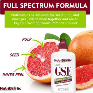 NUTRIBIOTIC - NutriBiotic GSE Grapefruit Seed Extract 4 Fl.Oz. - The Red Vitamin MX - Suplementos Alimenticios - {{ shop.shopifyCountryName }}