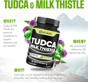 WELBUDA - WELBUDA Tudca with Milk Thistle Extract 60 Capsulas - The Red Vitamin MX - Suplementos Alimenticios - {{ shop.shopifyCountryName }}