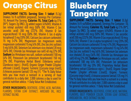 Nuun Immunity: Immune Support Hydration Blueberry Tangerine + Orange Citrus 20 Servicios