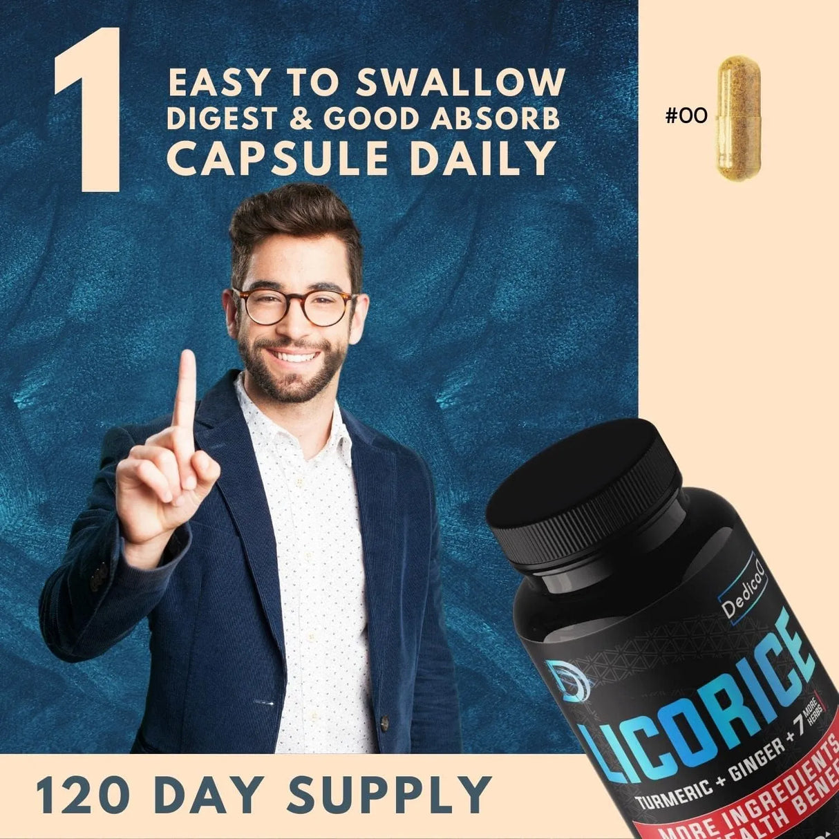 DEDICAD - DEDICAD Licorice Root 120 Capsulas - The Red Vitamin MX - Suplementos Alimenticios - {{ shop.shopifyCountryName }}