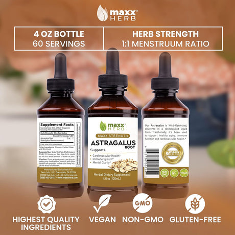 Maxx Herb Astragalus Root Extract 120Ml.