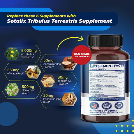 Sotalix Premium Tribulus Terrestris Extract 90 Capsulas