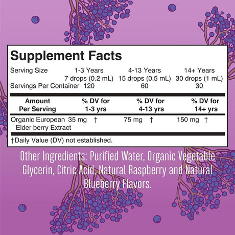 MaryRuth Organics Elderberry Syrup 30Ml.