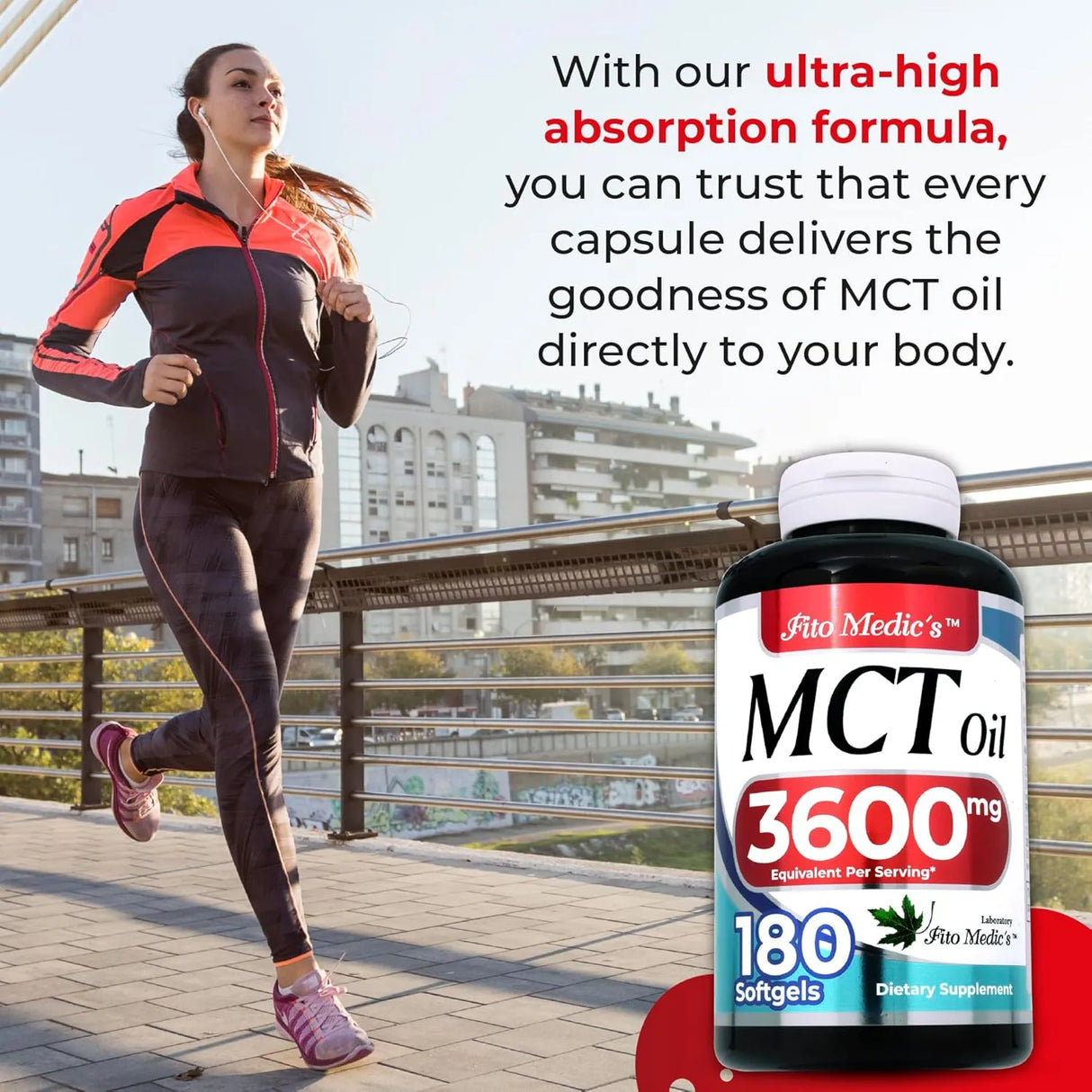 FITO MEDIC´S - FITO MEDIC'S Lab MCT Oil 3600Mg. 180 Capsulas Blandas - The Red Vitamin MX - Suplementos Alimenticios - {{ shop.shopifyCountryName }}