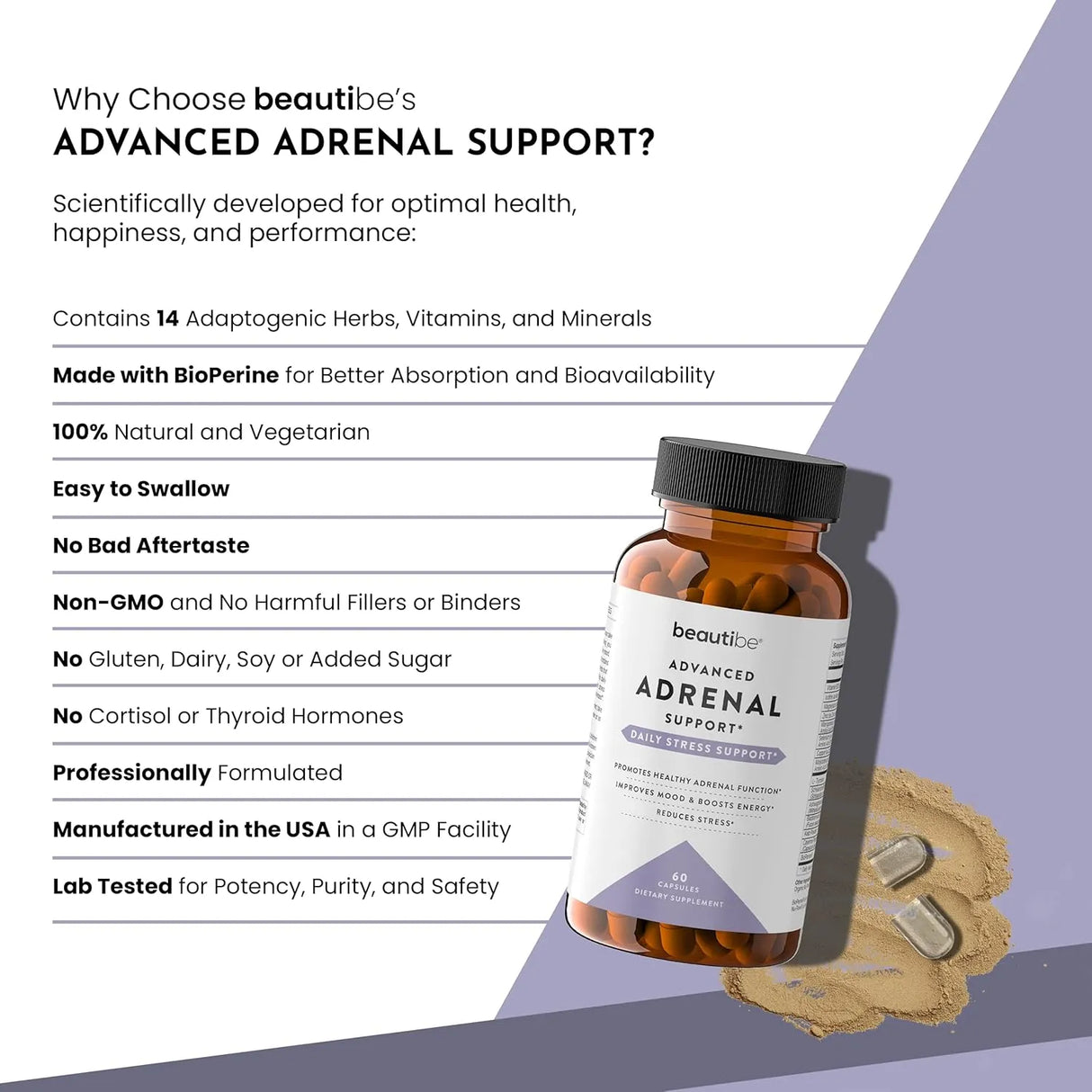 BEAUTIBE - BeautiBe Adrenal Support 60 Capsulas - The Red Vitamin MX - Suplementos Alimenticios - {{ shop.shopifyCountryName }}