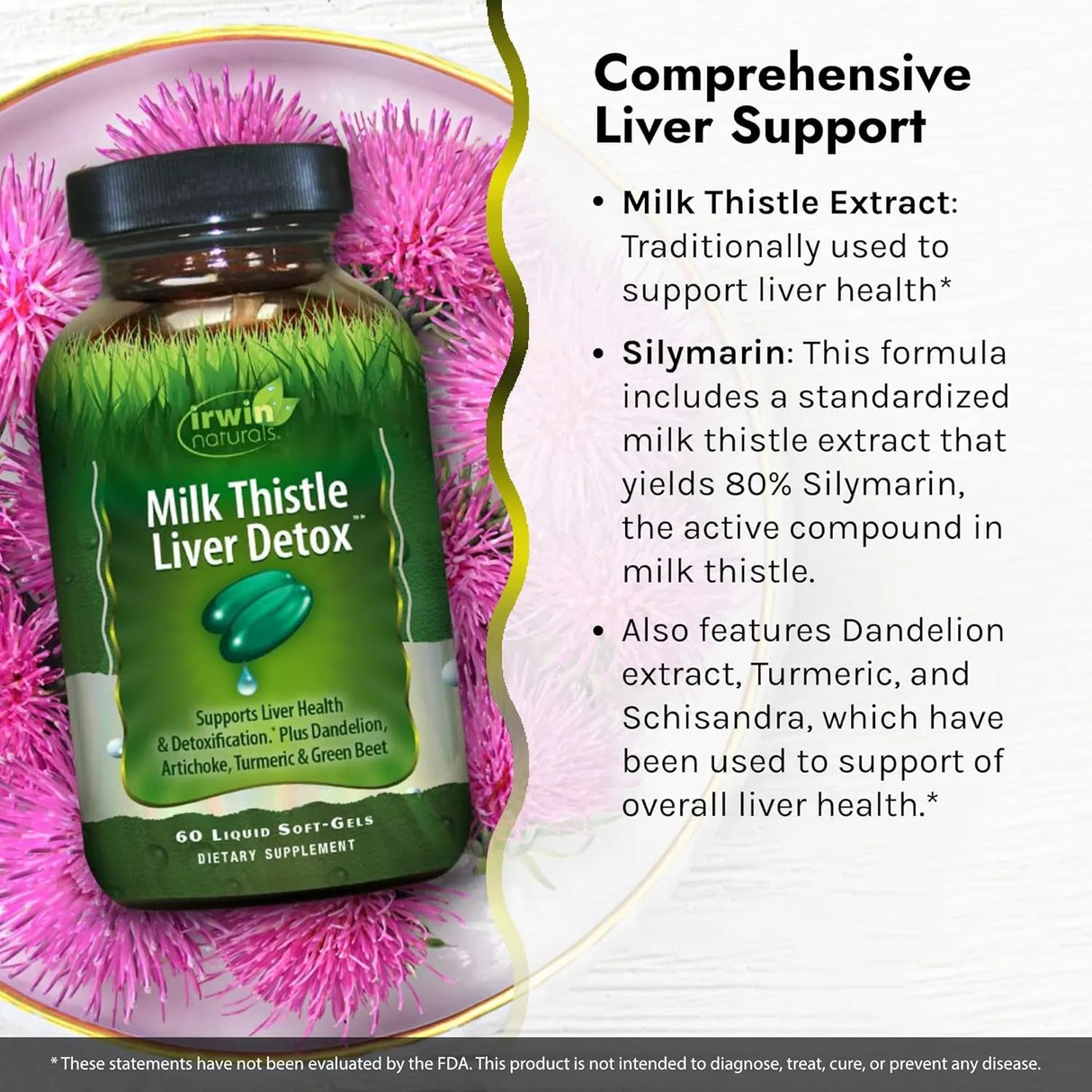 IRWIN NATURALS - Irwin Naturals Milk Thistle Liver Detox 60 Capsulas Blandas - The Red Vitamin MX - Suplementos Alimenticios - {{ shop.shopifyCountryName }}