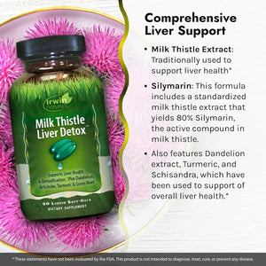 IRWIN NATURALS - Irwin Naturals Milk Thistle Liver Detox 60 Capsulas Blandas - The Red Vitamin MX - Suplementos Alimenticios - {{ shop.shopifyCountryName }}