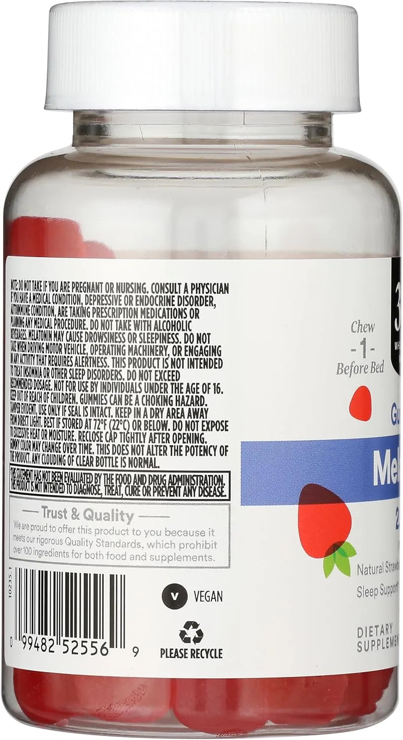365 - 365 by Whole Foods Market Melatonin Gummy 2.5Mg. 60 Gomitas - The Red Vitamin MX - Suplementos Alimenticios - {{ shop.shopifyCountryName }}