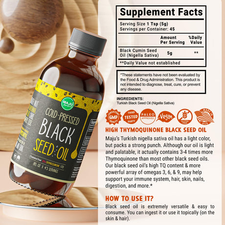 MAJU Black Seed Oil 8 Fl. Oz.
