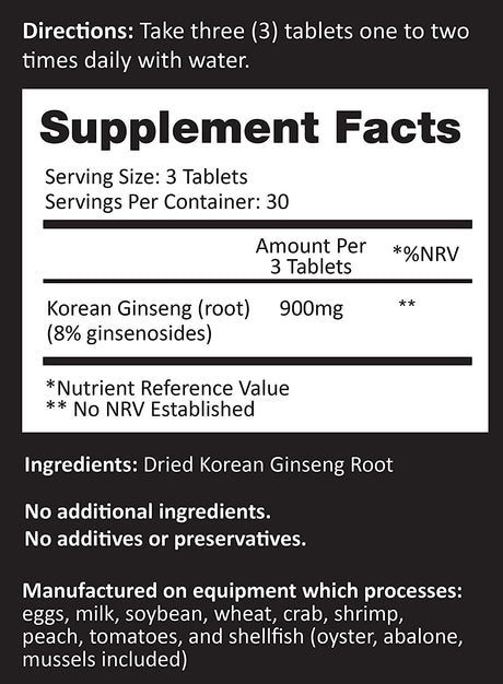 Auragin Authentic Korean Red Ginseng 90 Tabletas