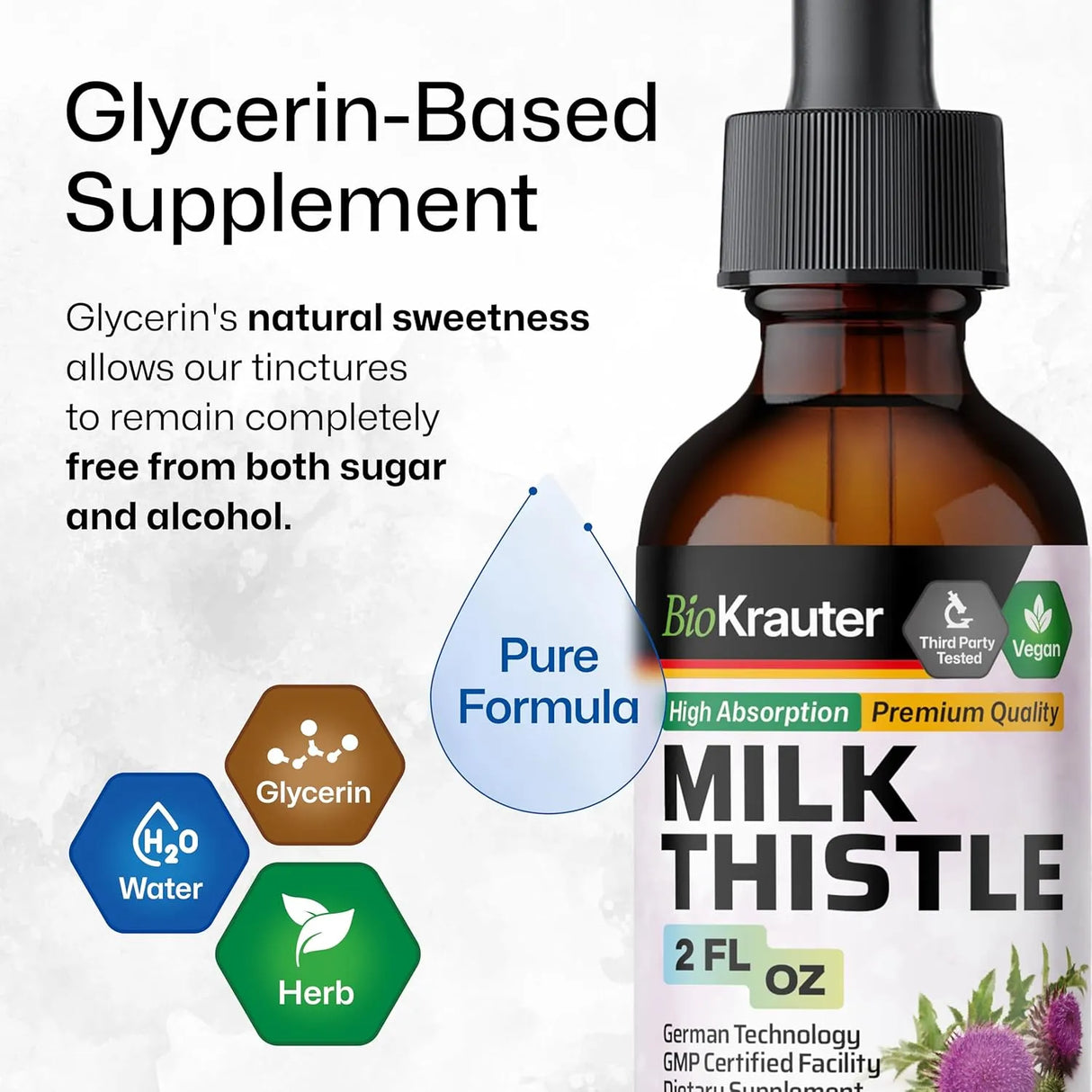 BIOKRAUTER - BIO KRAUTER Milk Thistle Liquid Drops 2 Fl.Oz. - The Red Vitamin MX - Suplementos Alimenticios - {{ shop.shopifyCountryName }}