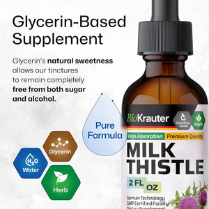 BIOKRAUTER - BIO KRAUTER Milk Thistle Liquid Drops 2 Fl.Oz. - The Red Vitamin MX - Suplementos Alimenticios - {{ shop.shopifyCountryName }}
