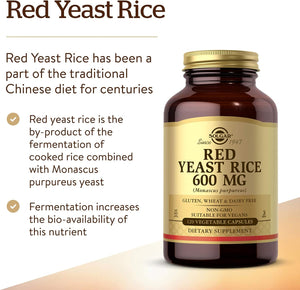 Solgar Red Yeast Rice 600Mg. 120 Capsulas