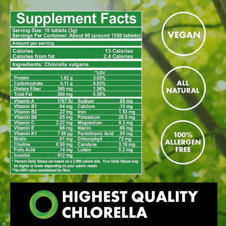 The Chlorella Company Fermented Chlorella 1350 Tabletas