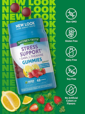 NATURE'S TRUTH - Nature's Truth Stress Relief Gummies with Gaba, L Theanine and Lemon Balm 48 Gomitas - The Red Vitamin MX - Suplementos Alimenticios - {{ shop.shopifyCountryName }}