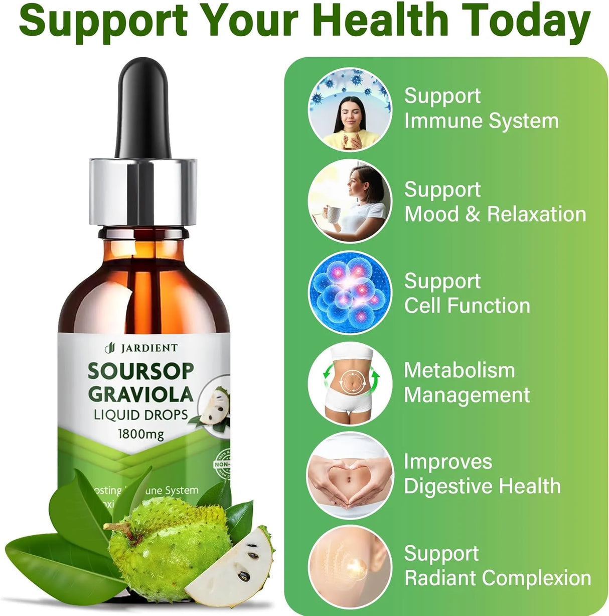 JARDIENT - Jardient Soursop Bitters Liquid Oil Graviola Soursop Extract 2 Fl.Oz. - The Red Vitamin MX - Suplementos Alimenticios - {{ shop.shopifyCountryName }}