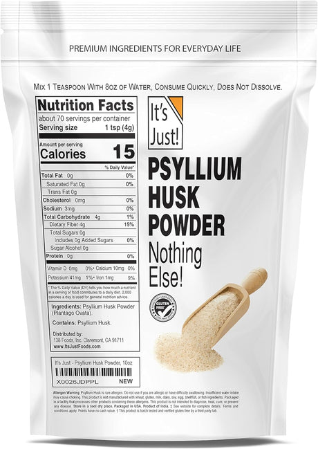 It's Just! Psyllium Husk Powder 284Gr.