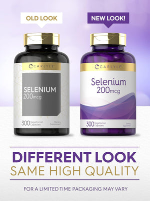 Carlyle Yeast Free Selenium 200mcg 300 Capsulas