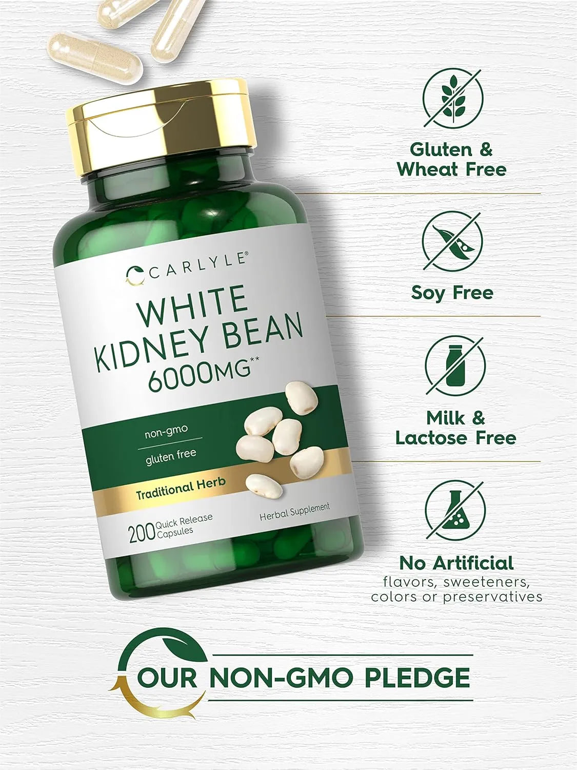 CARLYLE - Carlyle White Kidney Bean 6000Mg. 200 Capsulas - The Red Vitamin MX - Suplementos Alimenticios - {{ shop.shopifyCountryName }}