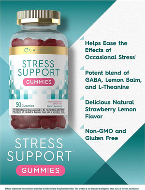 Carlyle Stress Support GABA and L-Theanine 50 Gomitas
