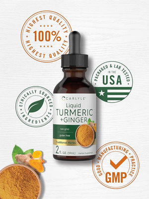 Carlyle Turmeric and Ginger Drops 59Ml.