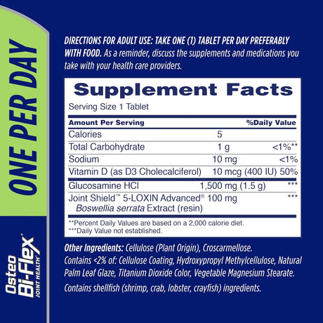 Osteo Bi-Flex One Per Day Glucosamine w/ Vitamin D 60 Tabletas