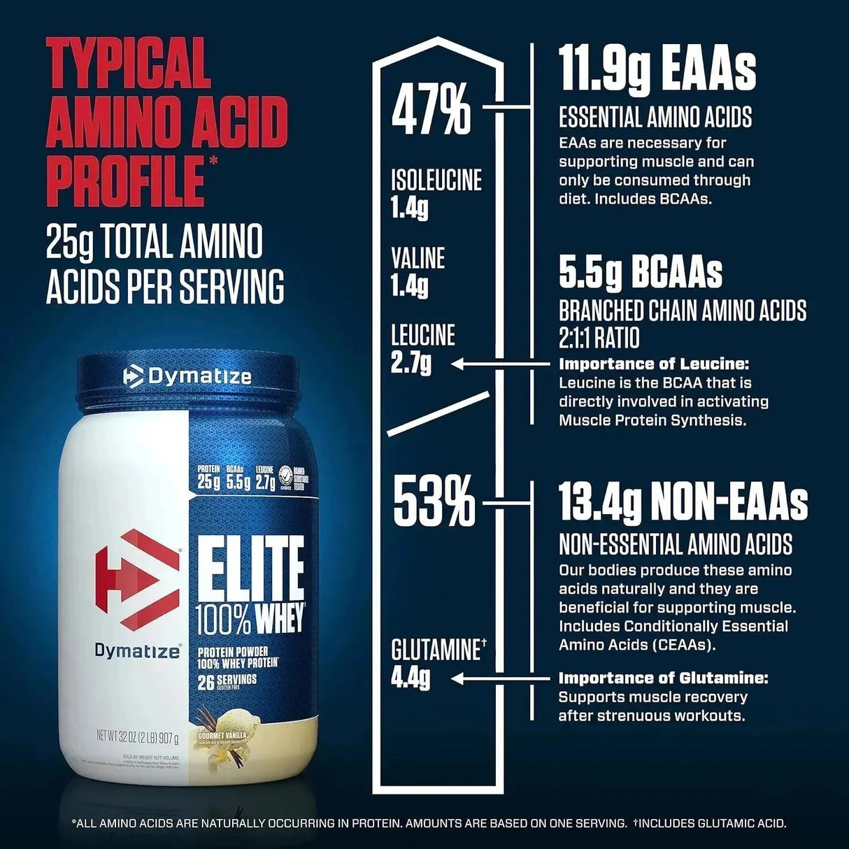 DYMATIZE - Dymatize Elite 100% Whey Protein Powder Gourmet Vanilla 907Gr. - The Red Vitamin MX - Suplementos Alimenticios - {{ shop.shopifyCountryName }}