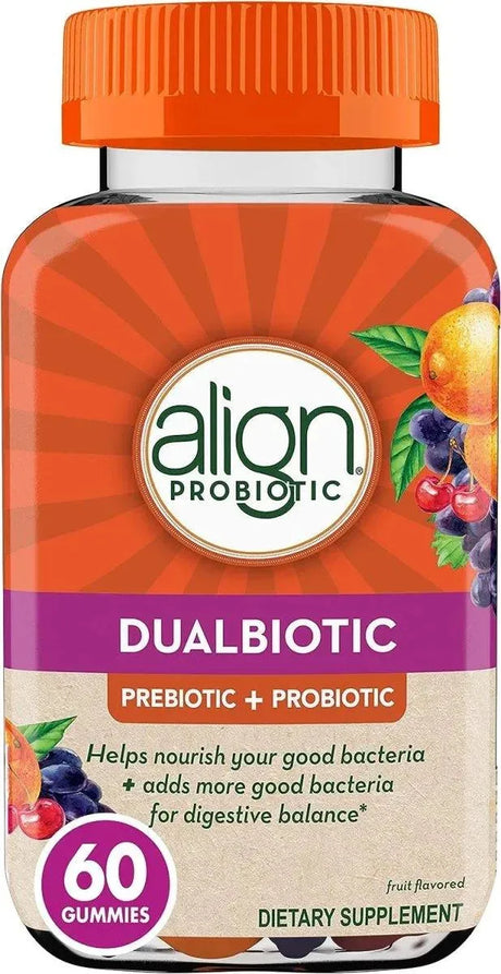 ALIGN - Align DualBiotic Prebiotic + Probiotic 60 Gomitas - The Red Vitamin MX - Suplementos Alimenticios - {{ shop.shopifyCountryName }}