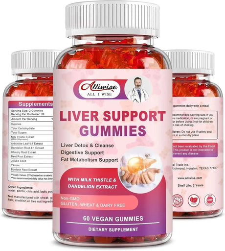 ALLIWISE - Alliwise Liver Support Gummies with Milk Thistle & Dandelion Extract 60 Gomitas - The Red Vitamin MX - Suplementos Alimenticios - {{ shop.shopifyCountryName }}