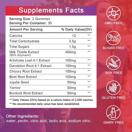 ALLIWISE - Alliwise Liver Support Gummies with Milk Thistle & Dandelion Extract 60 Gomitas - The Red Vitamin MX - Suplementos Alimenticios - {{ shop.shopifyCountryName }}
