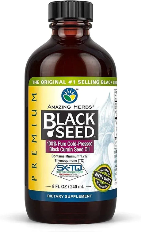 AMAZING HERBS - Amazing Herbs Premium Black Seed Oil 240Ml. - The Red Vitamin MX - Suplementos Alimenticios - {{ shop.shopifyCountryName }}