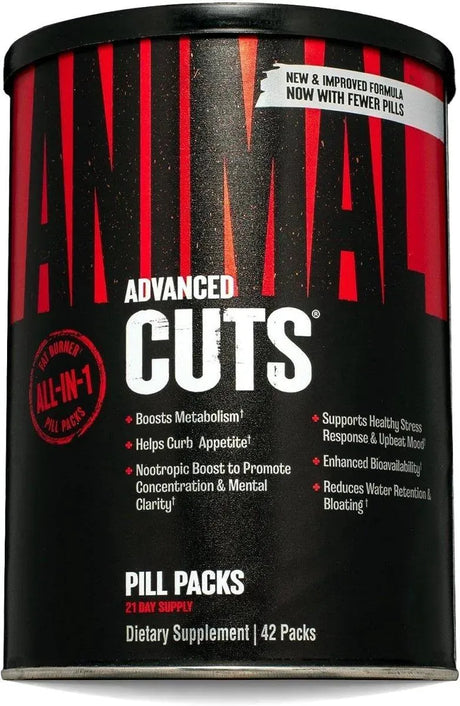 ANIMAL - Animal Cuts Thermogenic Fat Burner 42 Paquetes - The Red Vitamin MX - Suplementos Alimenticios - {{ shop.shopifyCountryName }}