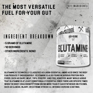 AXE & SLEDGE - Axe & Sledge Supplements Glutamine Basics Powder 40 Servicios 200Gr. - The Red Vitamin MX - Suplementos Alimenticios - {{ shop.shopifyCountryName }}