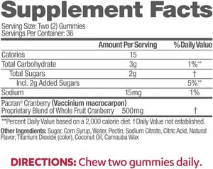 AZO - AZO Cranberry Urinary Tract Health Gummies 72 Gomitas - The Red Vitamin MX - Suplementos Alimenticios - {{ shop.shopifyCountryName }}