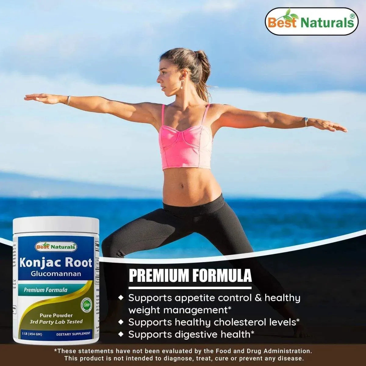 BEST NATURALS - Best Naturals Konjac Root Glucomannan Powder 454Gr. - The Red Vitamin MX - Suplementos Alimenticios - {{ shop.shopifyCountryName }}