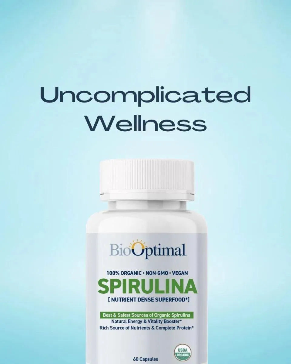 BIOOPTIMAL - BioOptimal Organic Spirulina 120 Tabletas - The Red Vitamin MX - Suplementos Alimenticios - {{ shop.shopifyCountryName }}