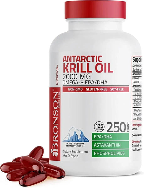 BRONSON - Bronson Antarctic Krill Oil 2000Mg. - The Red Vitamin MX - Suplementos Alimenticios - {{ shop.shopifyCountryName }}