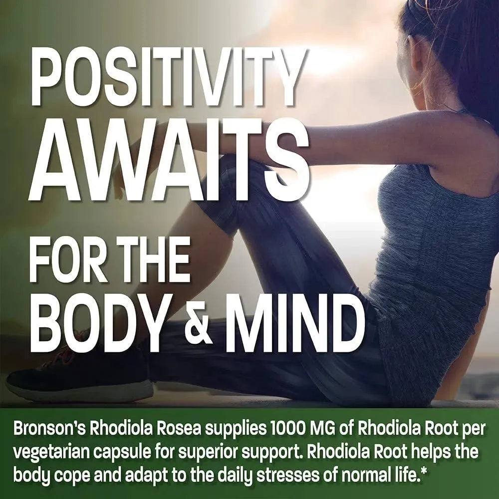 BRONSON - Bronson Rhodiola Rosea 1000Mg. 120 Capsulas - The Red Vitamin MX - Suplementos Alimenticios - {{ shop.shopifyCountryName }}