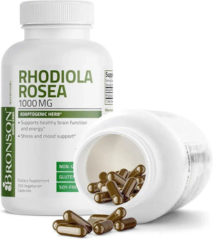 BRONSON - Bronson Rhodiola Rosea 1000Mg. 250 Capsulas - The Red Vitamin MX - Suplementos Alimenticios - {{ shop.shopifyCountryName }}